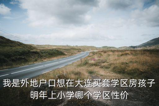 我是外地户口想在大连买套学区房孩子明年上小学哪个学区性价