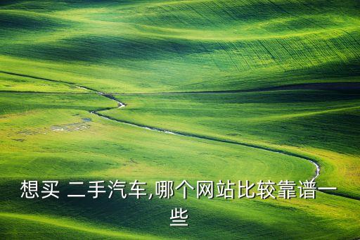 想买 二手汽车,哪个网站比较靠谱一些
