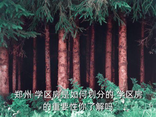  郑州 学区房是如何划分的 学区房的重要性你了解吗