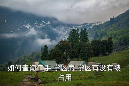 如何查询二手 学区房 学区有没有被占用
