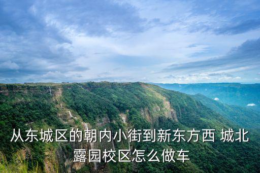 从东城区的朝内小街到新东方西 城北 露园校区怎么做车