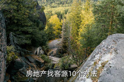 房地产找客源10个方法