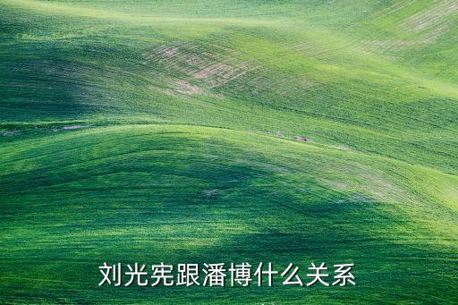 刘光宪跟潘博什么关系