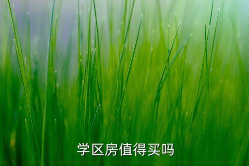  学区房值得买吗