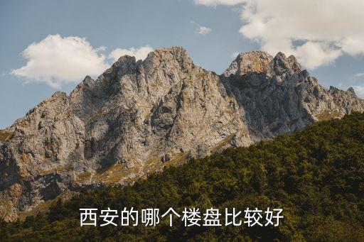 西安的哪个楼盘比较好