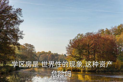  学区房是 世界性的现象,这种资产危险吗