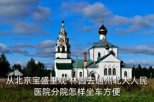 从北京宝盛里观 林园去通州北大人民医院分院怎样坐车方便