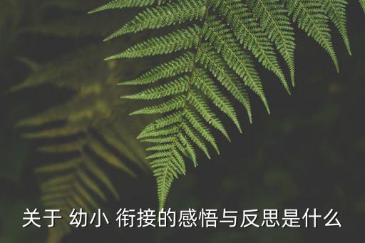 幼小衔接家长心得简短,幼儿园家长感言50字