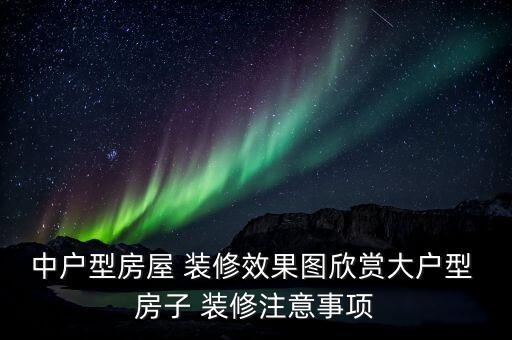 中户型房屋 装修效果图欣赏大户型 房子 装修注意事项