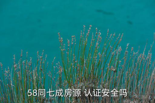 58同城房产信息认证