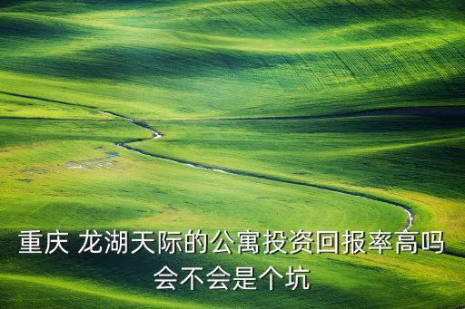 重庆 龙湖天际的公寓投资回报率高吗会不会是个坑