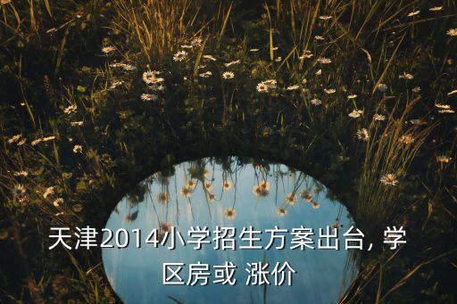 天津2014小学招生方案出台, 学区房或 涨价