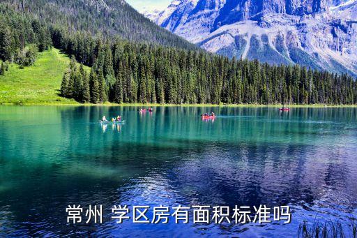 常州 学区房有面积标准吗
