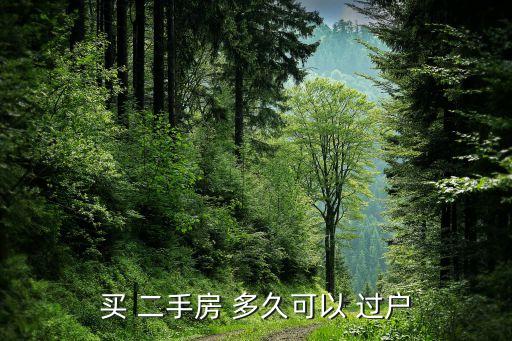 买 二手房 多久可以 过户