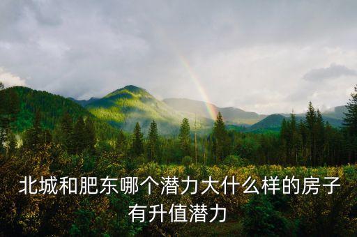  北城和肥东哪个潜力大什么样的房子有升值潜力