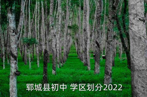  郓城县初中 学区划分2022