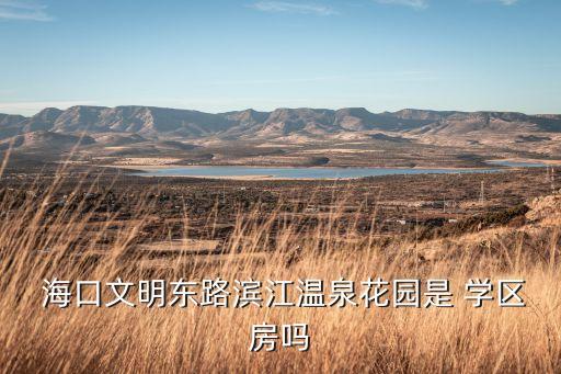  海口文明东路滨江温泉花园是 学区房吗