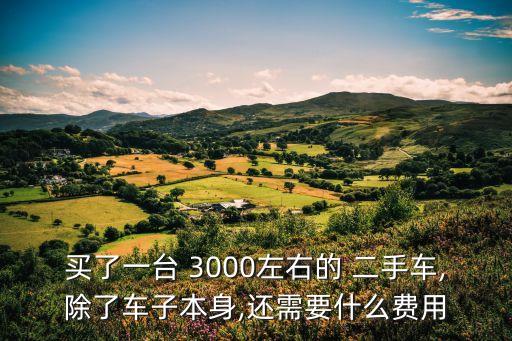 3000元二手车过户费多少钱,1万的二手车过户费多少