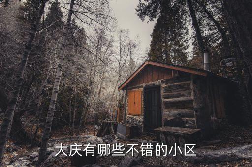 大庆有哪些不错的小区
