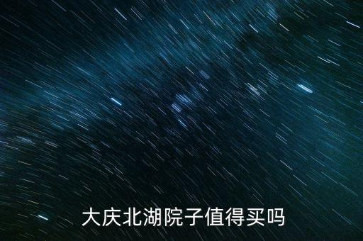 大庆北湖院子值得买吗