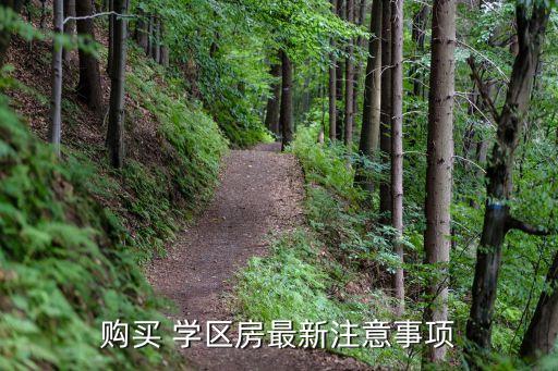 购买 学区房最新注意事项