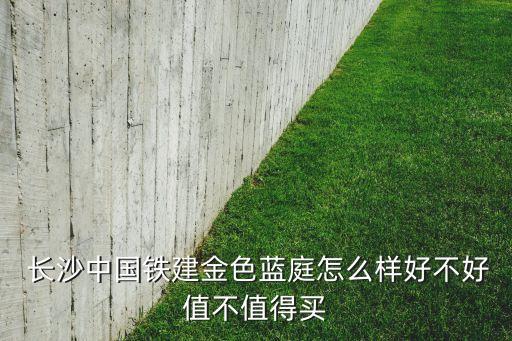  长沙中国铁建金色蓝庭怎么样好不好值不值得买