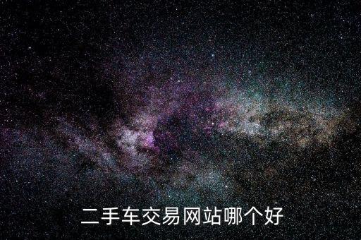  二手车交易网站哪个好