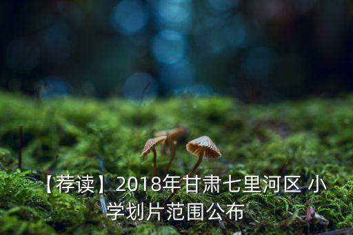 【荐读】2018年甘肃七里河区 小学划片范围公布
