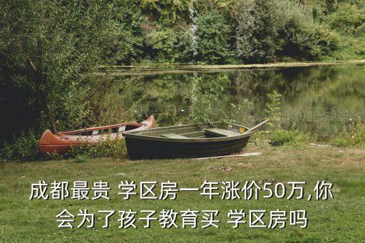 成都最贵 学区房一年涨价50万,你会为了孩子教育买 学区房吗