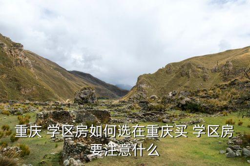 重庆 学区房如何选在重庆买 学区房要注意什么