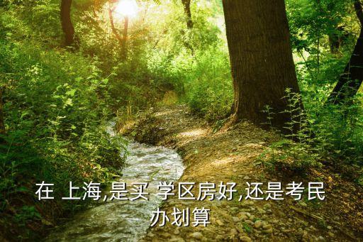 在 上海,是买 学区房好,还是考民办划算