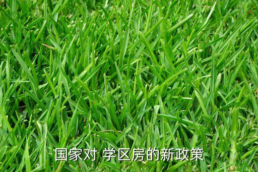 国家对 学区房的新政策
