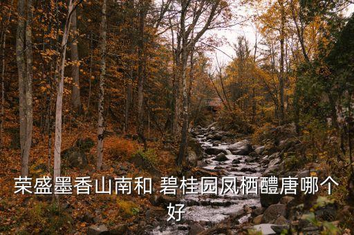 荣盛墨香山南和 碧桂园凤栖醴唐哪个好