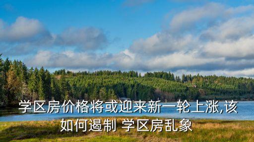  学区房价格将或迎来新一轮上涨,该如何遏制 学区房乱象