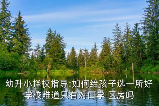 小学生怎么选学区房,沈阳学区房怎么选