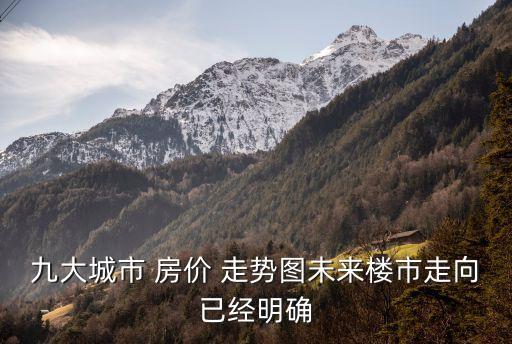 九大城市 房价 走势图未来楼市走向已经明确