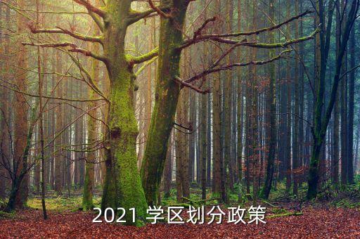 2021 学区划分政策