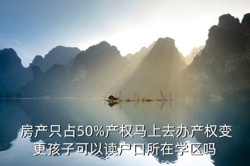 房产占多少能上学区房