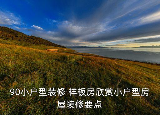 90小户型装修 样板房欣赏小户型房屋装修要点