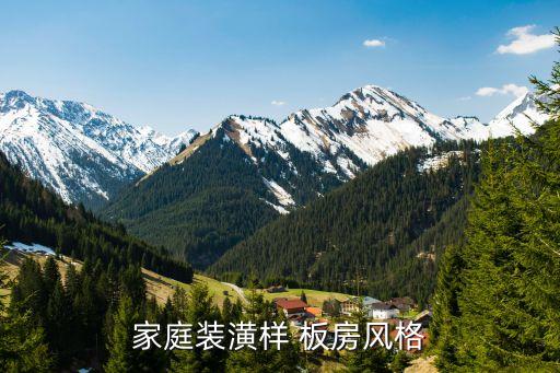 家庭装潢样 板房风格