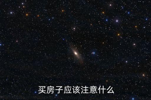  买房子应该注意什么