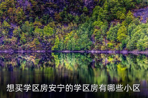 安康高新学区房都哪个小区，科技城山湖湾是属于高新区实验中学的学区房吗
