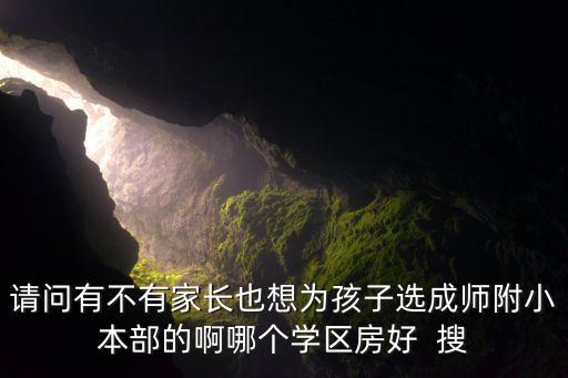 请问有不有家长也想为孩子选成师附小本部的啊哪个学区房好  搜