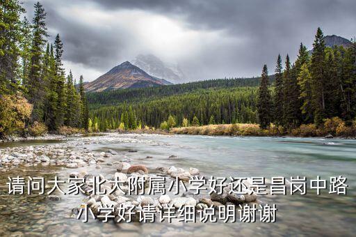 昌岗哪个学区房最好，请问大家北大附属小学好还是昌岗中路小学好请详细说明谢谢