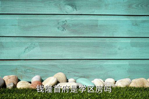 钱隆首府是学区房吗