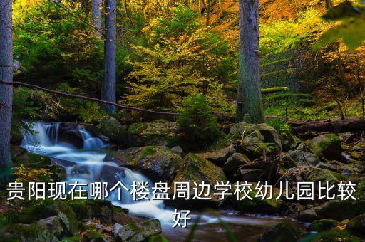 贵阳学区房哪个小区好，贵阳现在哪个楼盘周边学校幼儿园比较好