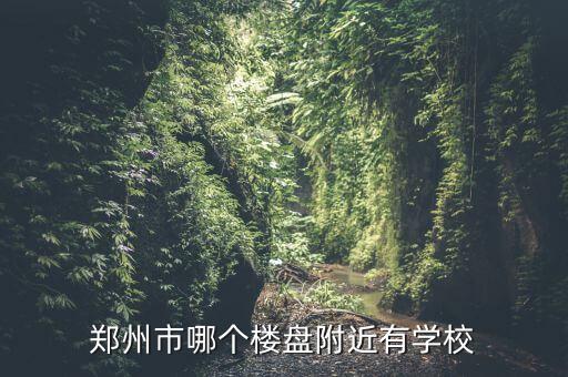 郑州市哪个楼盘附近有学校