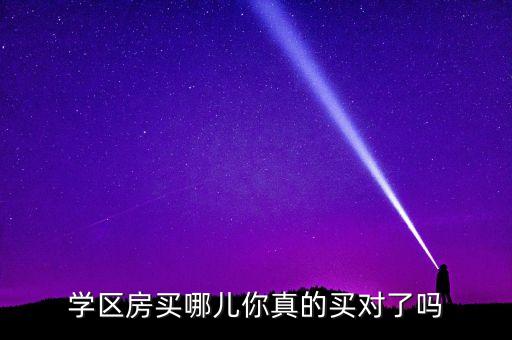 学区房买哪儿你真的买对了吗
