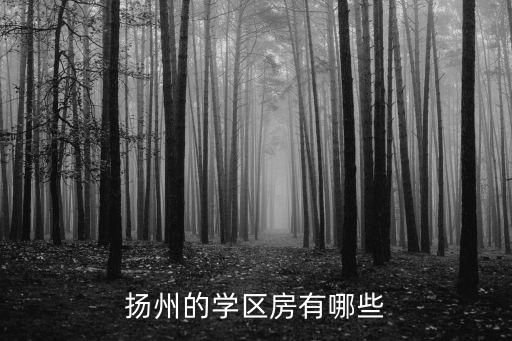 扬州的学区房有哪些