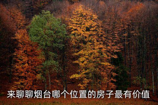 烟台学区房哪个地段好，想在烟台买房子请推荐一个地段最好交通消费便利孩子上学方便